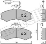 METELLI 22-0031-0 комплект тормозных колодок, дисковый тормоз на FIAT DUCATO c бортовой платформой/ходовая часть (290)