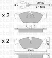 METELLI 22-0091-1K комплект тормозных колодок, дисковый тормоз на PORSCHE 928