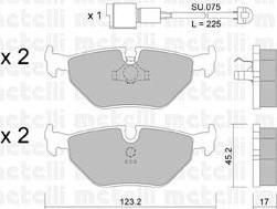 METELLI 22-0125-0K комплект тормозных колодок, дисковый тормоз на 5 Touring (E34)