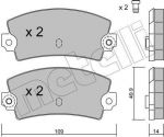METELLI 22-0147-1 комплект тормозных колодок, дисковый тормоз на LOTUS ESPRIT S4 (082)