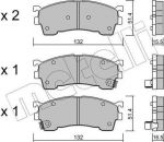 METELLI 22-0223-1 Комплект тормозных колодок, диско