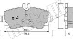 METELLI 22-0310-0 комплект тормозных колодок, дисковый тормоз на MERCEDES-BENZ A-CLASS (W168)