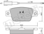 METELLI 22-0323-1 комплект тормозных колодок, дисковый тормоз на FIAT BRAVO II (198)