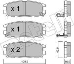 METELLI 22-0358-0 комплект тормозных колодок, дисковый тормоз на OPEL FRONTERA B (6B_)