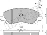 METELLI 22-0481-0 комплект тормозных колодок, дисковый тормоз на MITSUBISHI ASX (GA_W_)