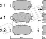 METELLI 22-0542-0 Комплект тормозных колодок, диско