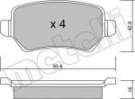 METELLI 22-0542-1 комплект тормозных колодок, дисковый тормоз на OPEL ZAFIRA B Van