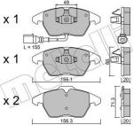 METELLI 22-0548-0 комплект тормозных колодок, дисковый тормоз на SKODA OCTAVIA (1Z3)