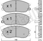 METELLI 22-0633-0 комплект тормозных колодок, дисковый тормоз на HYUNDAI TERRACAN (HP)