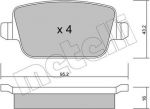 METELLI 22-0780-0 комплект тормозных колодок, дисковый тормоз на FORD MONDEO IV седан (BA7)