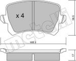 METELLI 22-0806-0 комплект тормозных колодок, дисковый тормоз на VW PASSAT Variant (3C5)