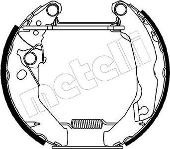 METELLI 51-0027 комплект тормозных колодок на FORD FIESTA фургон (FVD)