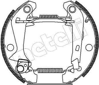 METELLI 51-0043 комплект тормозных колодок на RENAULT 4 (112_)