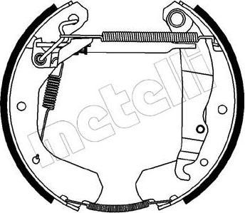 METELLI 51-0082 комплект тормозных колодок на OPEL KADETT E (39_, 49_)