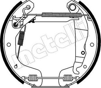 METELLI 51-0123 комплект тормозных колодок на OPEL ASTRA F Наклонная задняя часть (53_, 54_, 58_, 59_)