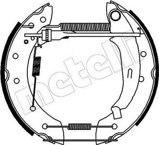 METELLI 51-0134 комплект тормозных колодок на PEUGEOT 206 SW (2E/K)