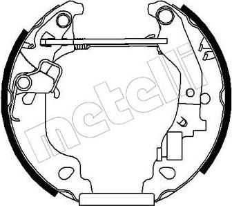 METELLI 51-0146 комплект тормозных колодок на FIAT PUNTO (188)