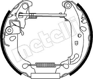 METELLI 51-0168 комплект тормозных колодок на FORD KA (RB_)