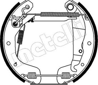 METELLI 51-0234 комплект тормозных колодок на CHEVROLET LANOS седан