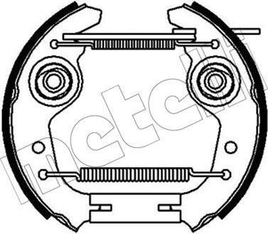 METELLI 51-0239 комплект тормозных колодок на ZASTAVA 101 (1100)