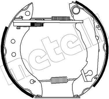 METELLI 51-0242 комплект тормозных колодок на FORD ESCORT III (GAA)