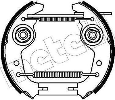 METELLI 51-0244 комплект тормозных колодок на FIAT PANDA (141A_)