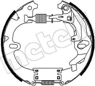 METELLI 51-0287 комплект тормозных колодок на TOYOTA COROLLA Liftback (_E8_)