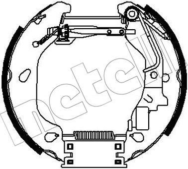 METELLI 51-0319 комплект тормозных колодок на FIAT PUNTO (188)