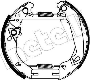 METELLI 51-0341 комплект тормозных колодок на FORD FIESTA фургон (FVD)