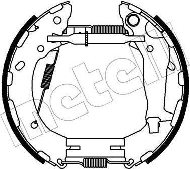 METELLI 51-0353 комплект тормозных колодок на KIA RIO III (UB)