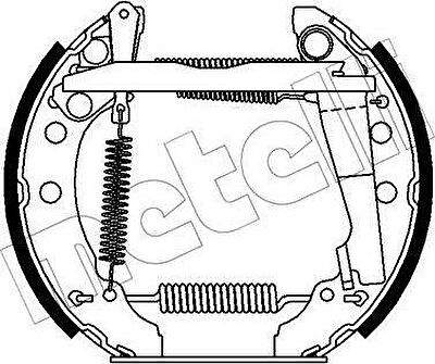 METELLI 51-0368 комплект тормозных колодок на VW SCIROCCO (53B)