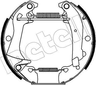 METELLI 51-0381 комплект тормозных колодок на RENAULT 18 Variable (135_)