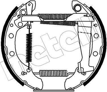 METELLI 51-0390 комплект тормозных колодок на AUDI 80 (81, 85, B2)