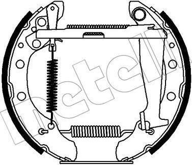 METELLI 51-0414 комплект тормозных колодок на VW CADDY II фургон (9K9A)