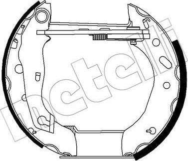 METELLI 51-0424 комплект тормозных колодок на FORD FIESTA IV (JA_, JB_)