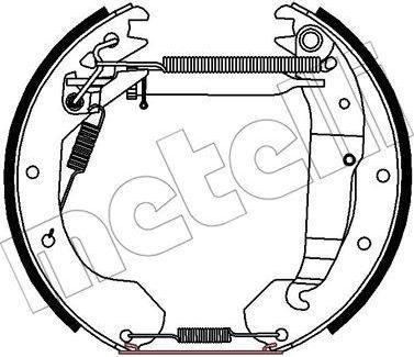 METELLI 51-0441 комплект тормозных колодок на OPEL KADETT E Combo (38_, 48_)