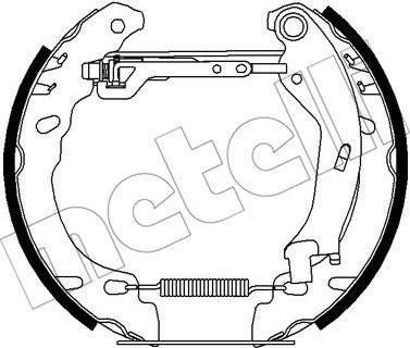 METELLI 51-0446 комплект тормозных колодок на FIAT PANDA (169)