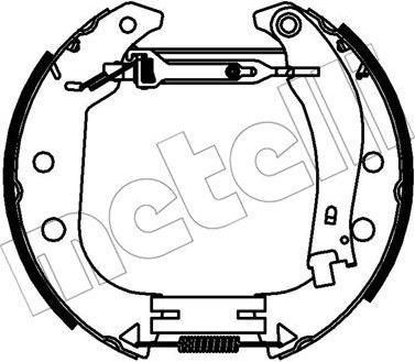 METELLI 51-0456 комплект тормозных колодок на FIAT FIORINO Pick up (146)