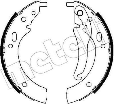 METELLI 53-0010 комплект тормозных колодок на 3 (E21)