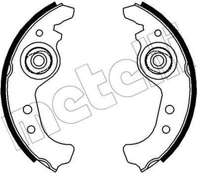 METELLI 53-0063 комплект тормозных колодок на FIAT UNO (146A/E)