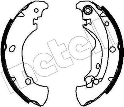 METELLI 53-0076 комплект тормозных колодок на FIAT BRAVA (182)