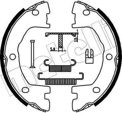 METELLI 53-0077K комплект тормозных колодок, стояночная тормозная с на RENAULT TRUCKS MASCOTT c бортовой платформой/ходовая часть
