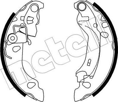 METELLI 53-0083 комплект тормозных колодок на FIAT PANDA (169)