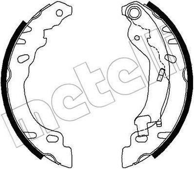 METELLI 53-0090 комплект тормозных колодок на FIAT PANDA (169)