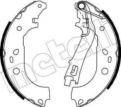 METELLI 53-0099 комплект тормозных колодок на FIAT FIORINO фургон/универсал (225)