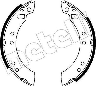 METELLI 53-0103 комплект тормозных колодок на HYUNDAI PONY