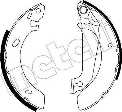METELLI 53-0120 комплект тормозных колодок на FORD ESCORT VII (GAL, AAL, ABL)