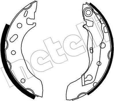 METELLI 53-0128 комплект тормозных колодок на FORD ESCORT VII седан (GAL, AFL)