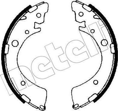 METELLI 53-0153 комплект тормозных колодок на HONDA HR-V (GH)