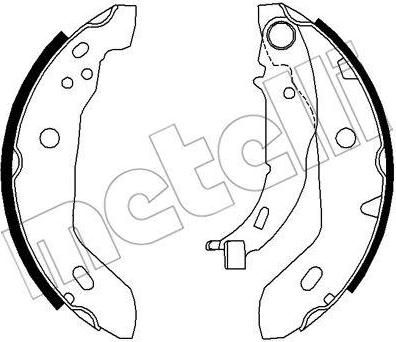 METELLI 53-0235 комплект тормозных колодок на MERCEDES-BENZ A-CLASS (W168)